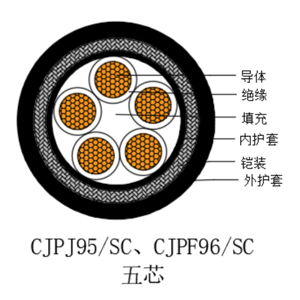 銅芯交聯(lián)聚乙烯絕緣低煙無(wú)鹵船用電力電纜-CJPJ95/SC-0.6/1kV、CJPF96/SC-0.6/1kV